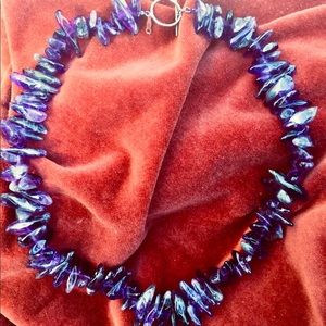 Polished amethyst necklace